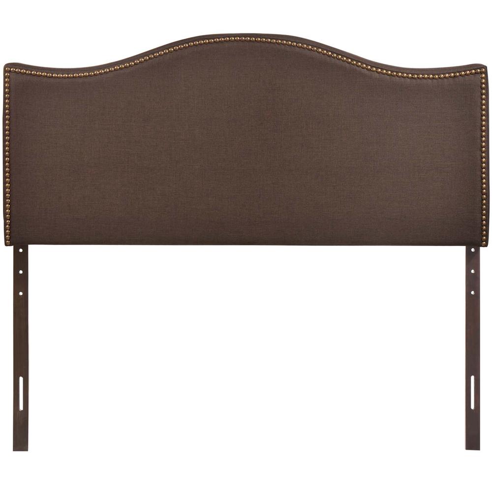 Curl Queen Nailhead Upholstered Headboard. Picture 4