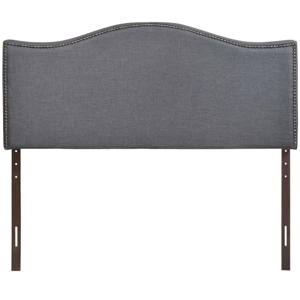 Curl Queen Nailhead Upholstered Headboard. Picture 5