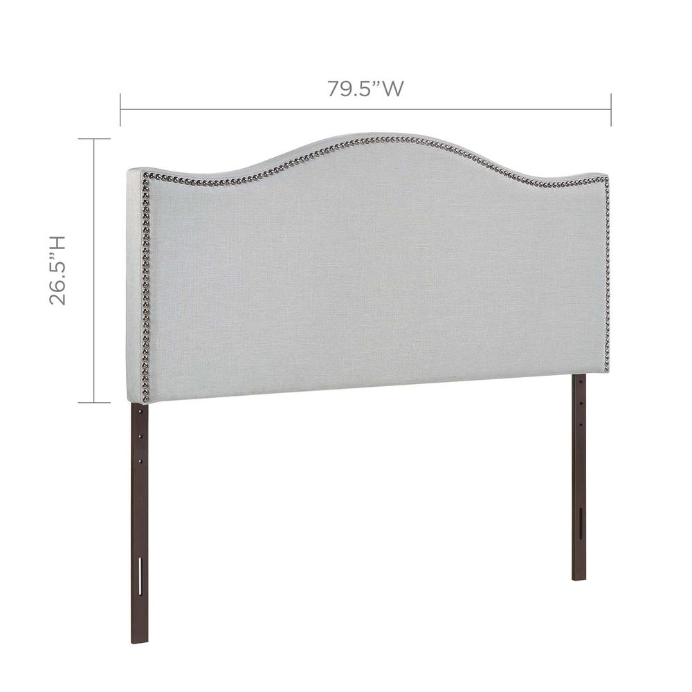 Curl King Nailhead Upholstered Headboard. Picture 3