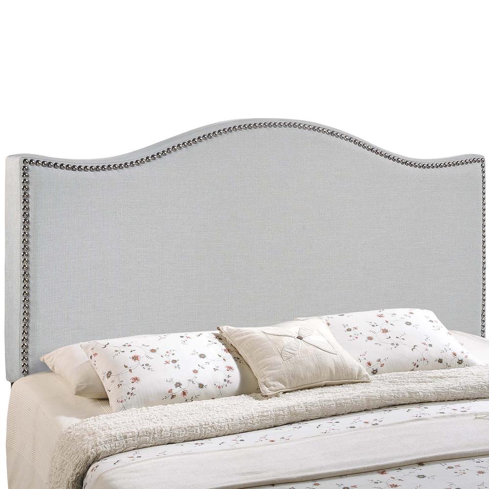 Curl Full Nailhead Upholstered Headboard. Picture 7