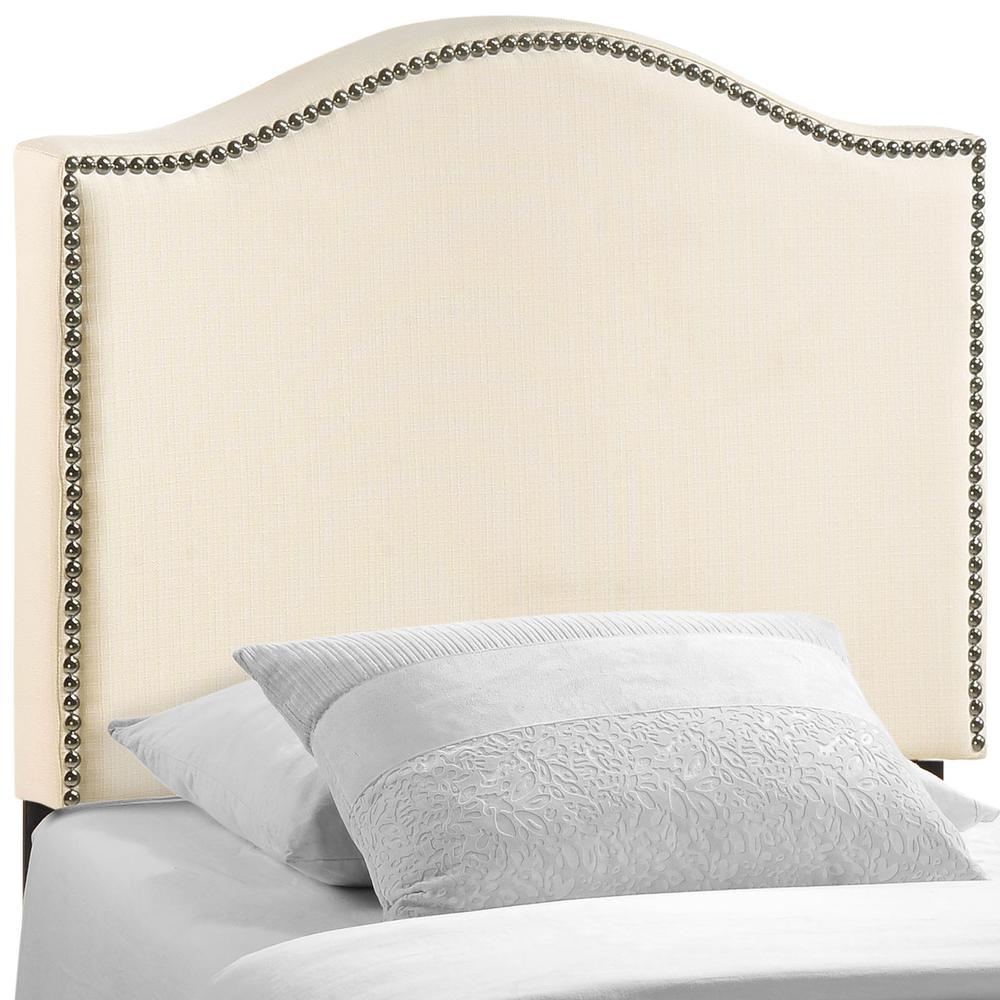 Curl Twin Nailhead Upholstered Headboard. Picture 1