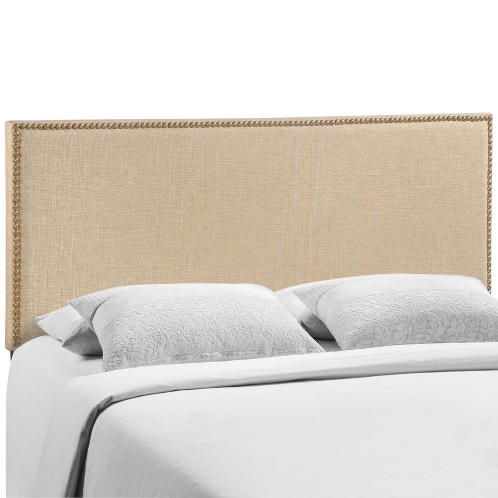 Region Queen Nailhead Upholstered Headboard. The main picture.