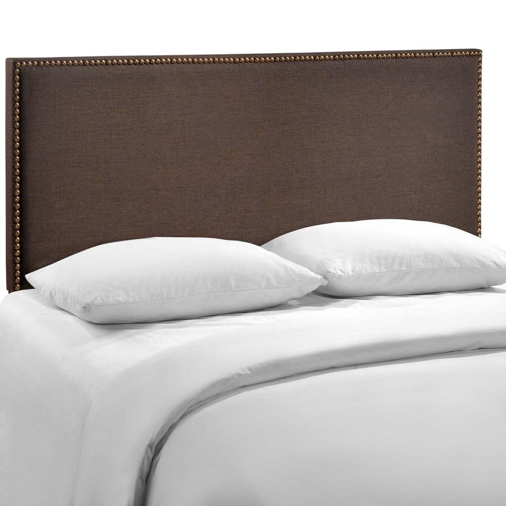 Region Queen Nailhead Upholstered Headboard. Picture 2