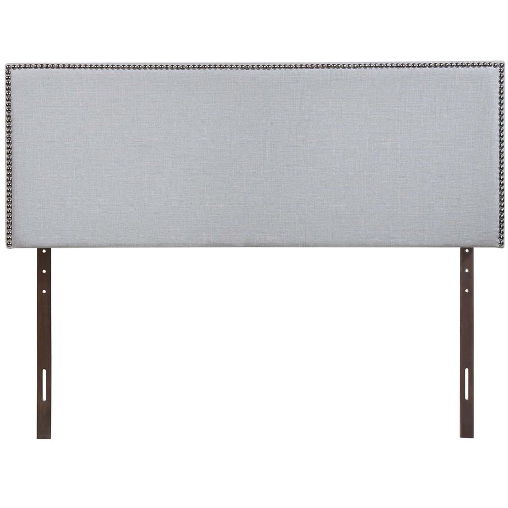 Region Queen Nailhead Upholstered Headboard. Picture 5