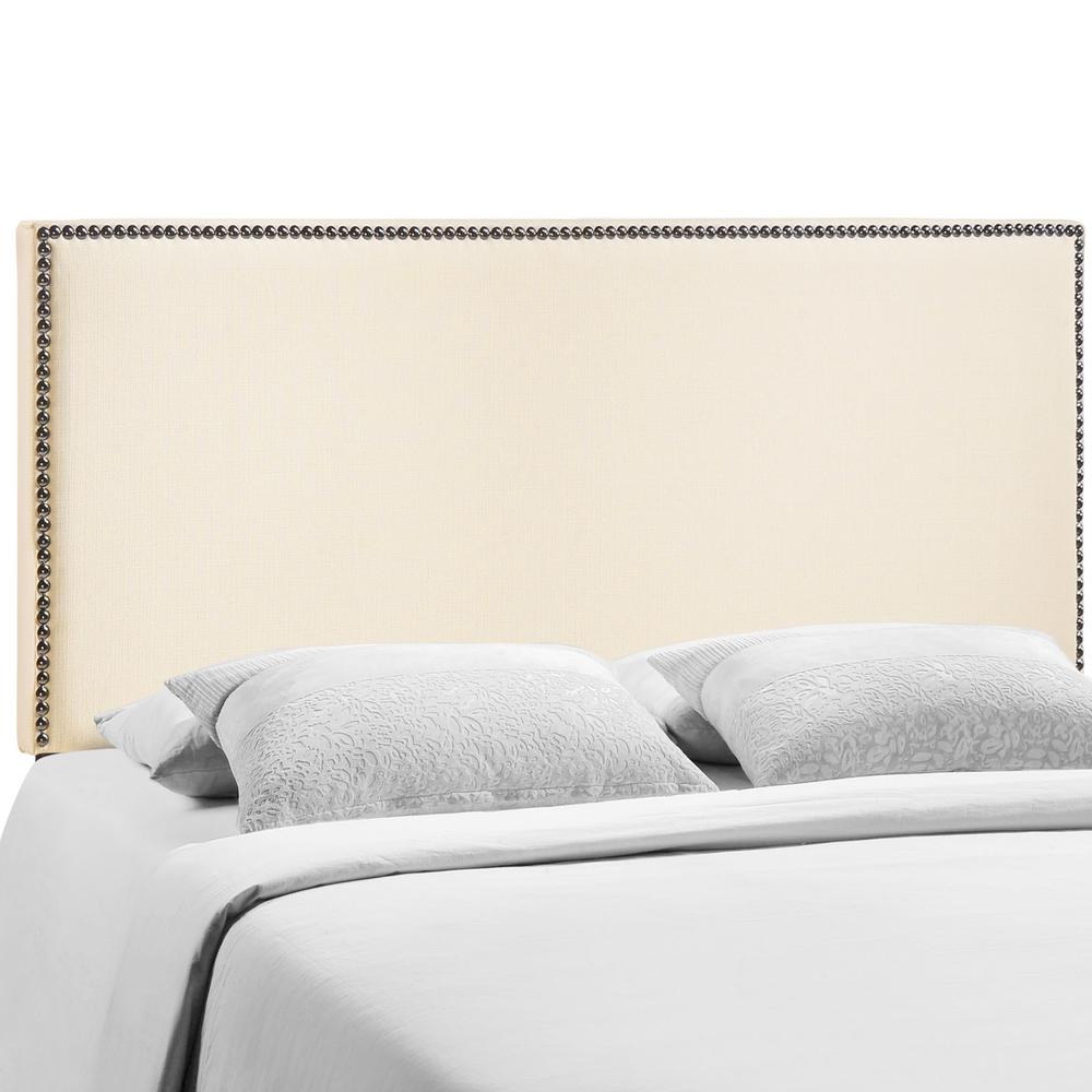 Region Queen Nailhead Upholstered Headboard. The main picture.