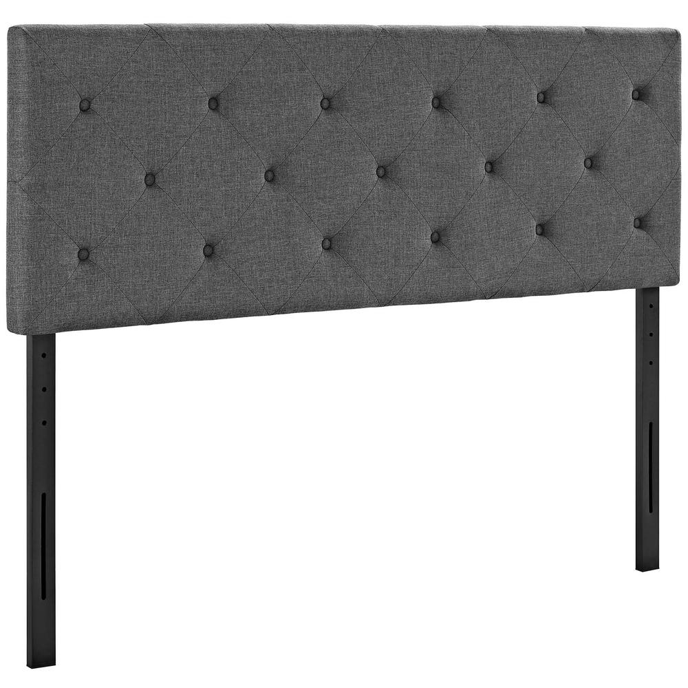 Terisa King Upholstered Fabric Headboard. Picture 3