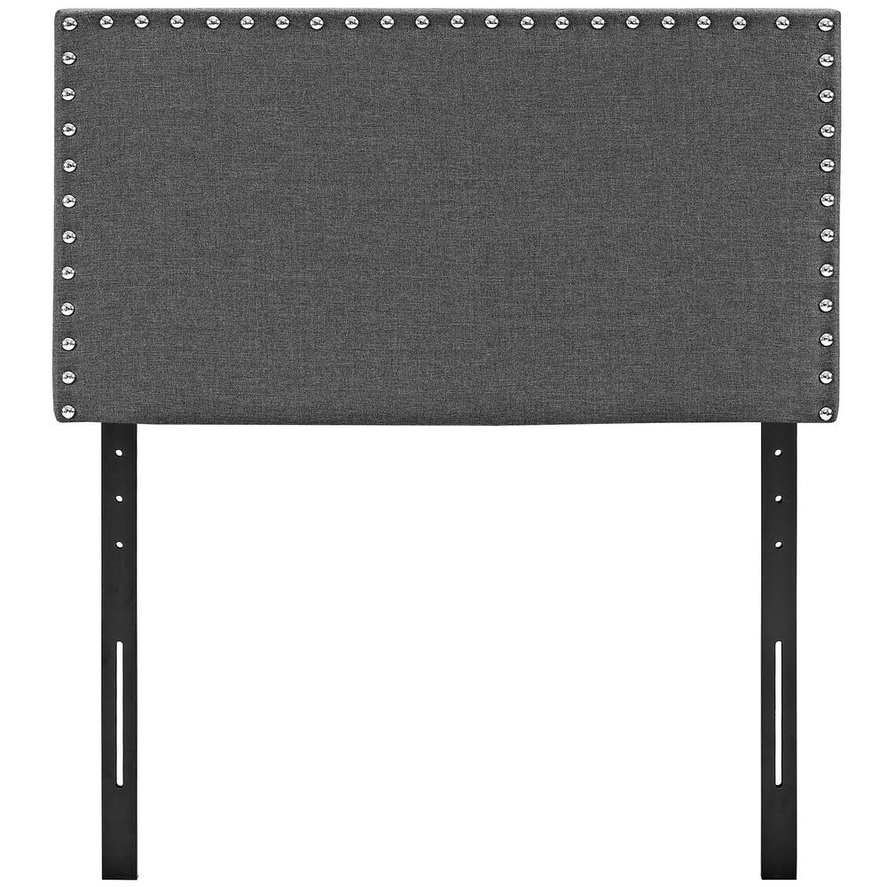 Phoebe Twin Upholstered Fabric Headboard. Picture 4