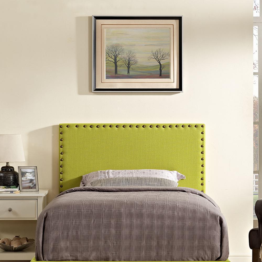 Phoebe Twin Upholstered Fabric Headboard. Picture 5