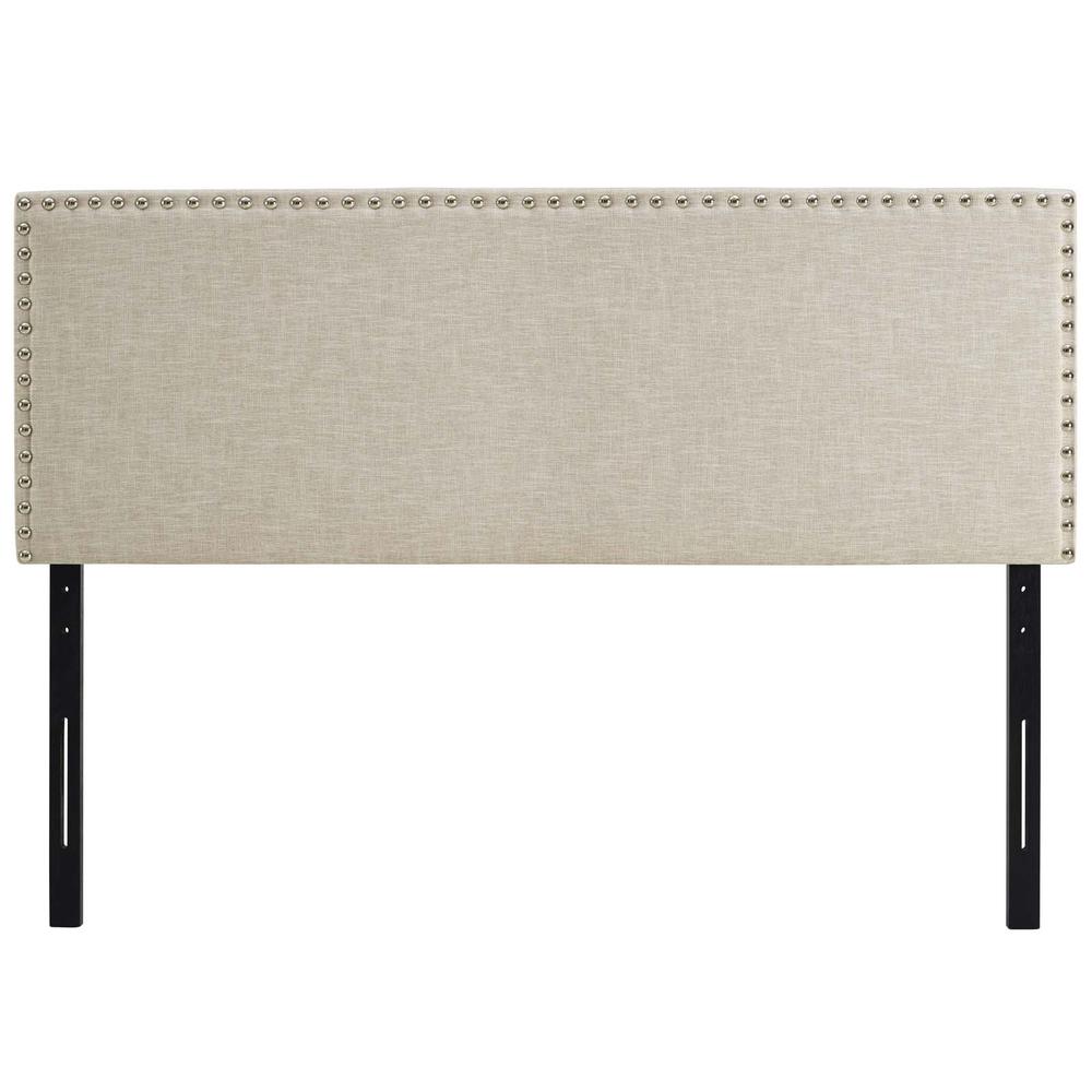 Phoebe Queen Upholstered Fabric Headboard. Picture 4