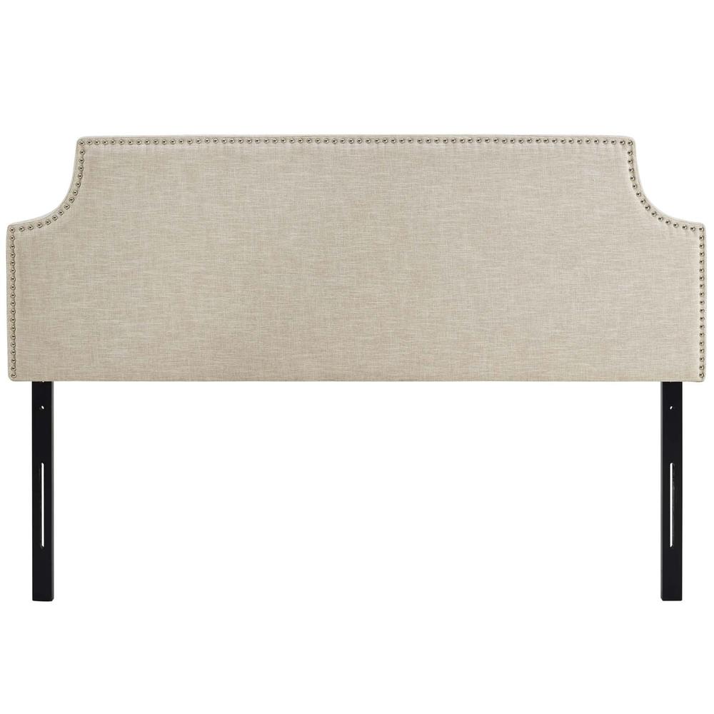 Laura Queen Upholstered Fabric Headboard. Picture 4
