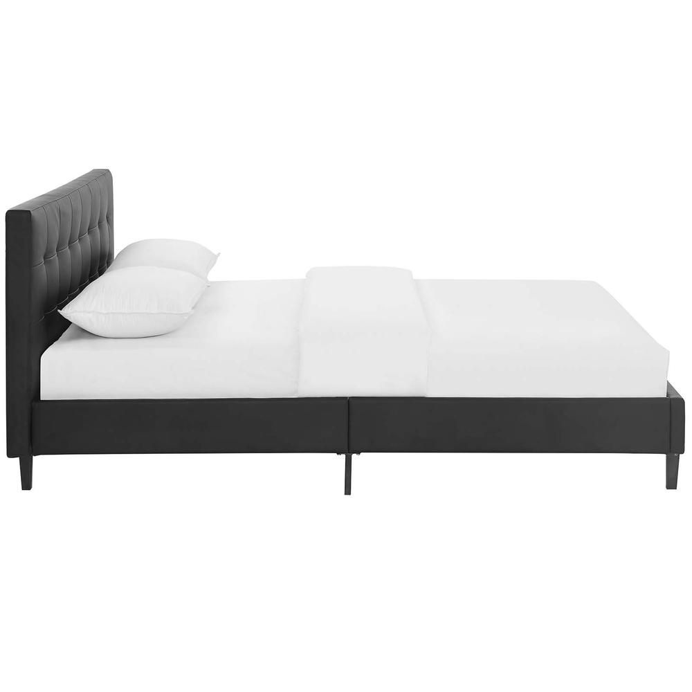 Linnea Full Faux Leather Bed. Picture 4