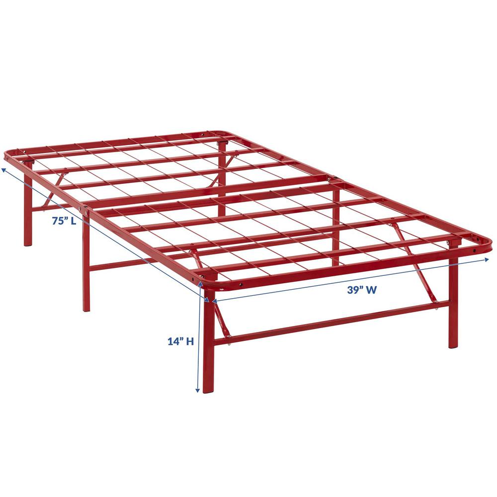Horizon Twin Stainless Steel Bed Frame. Picture 3