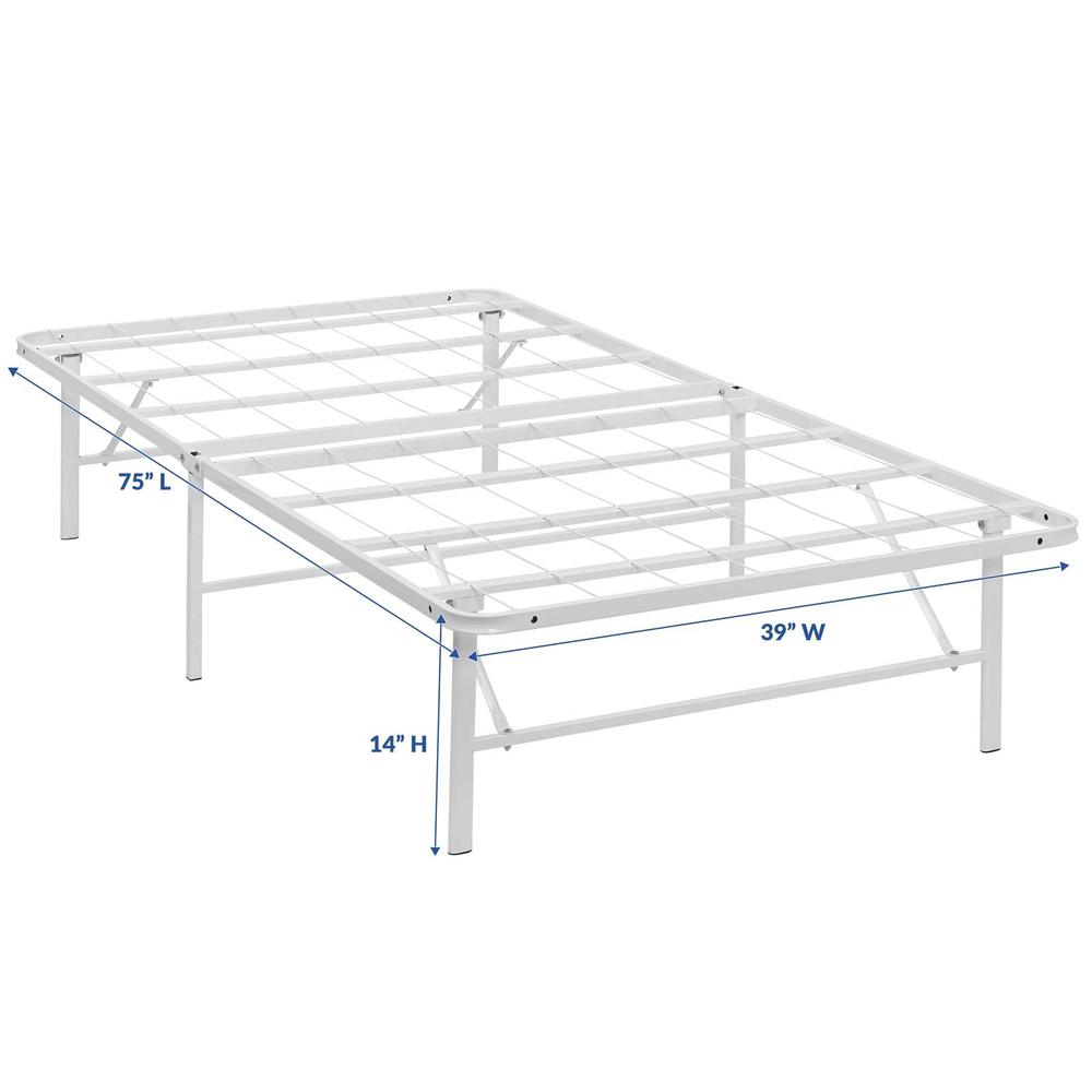 Horizon Twin Stainless Steel Bed Frame. Picture 3