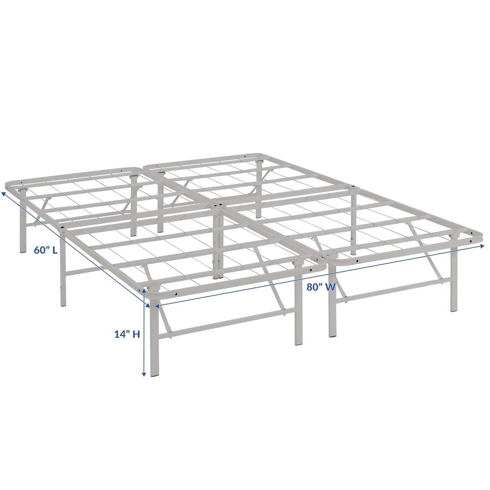 Horizon Queen Stainless Steel Bed Frame. Picture 2
