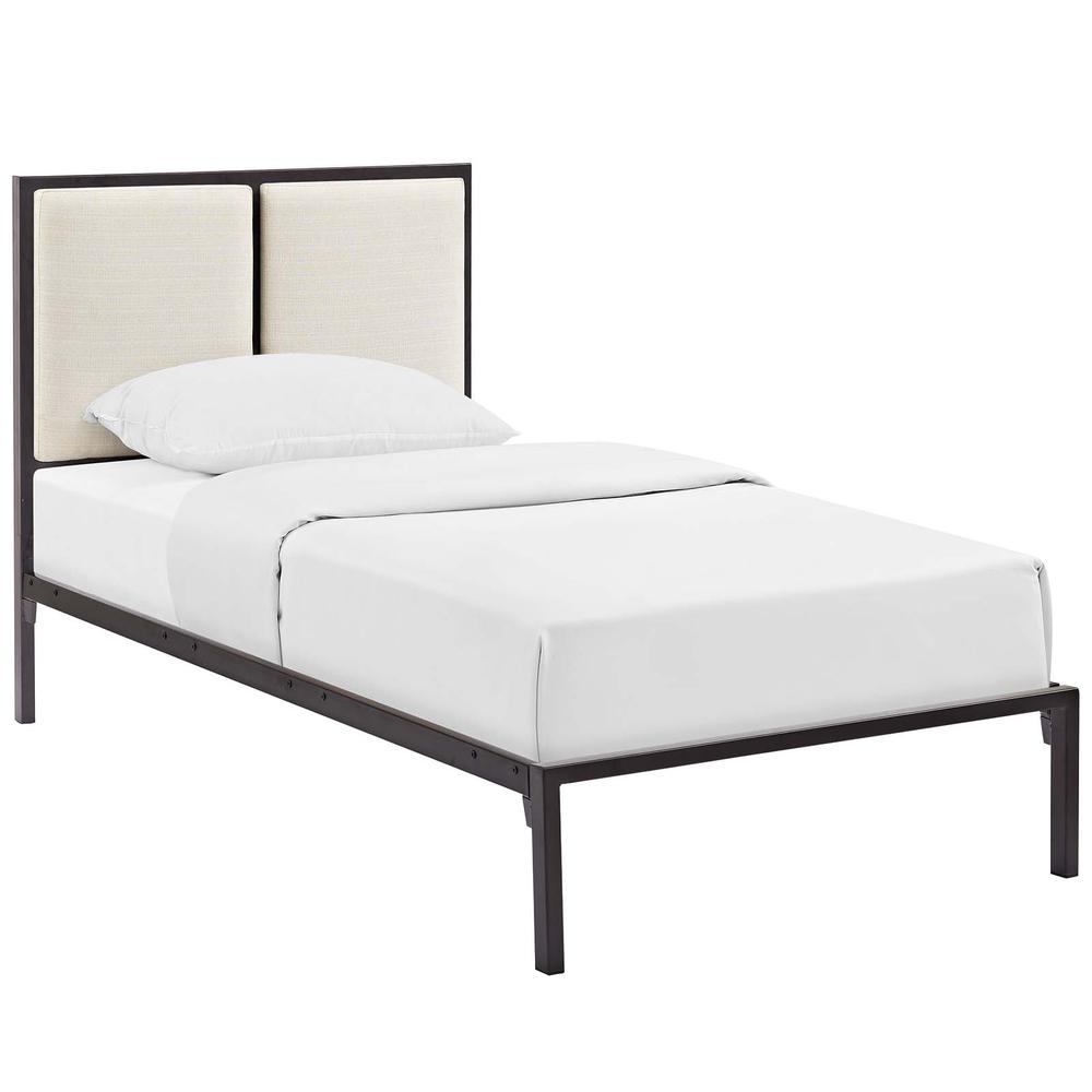 Della Twin Fabric Bed. Picture 2