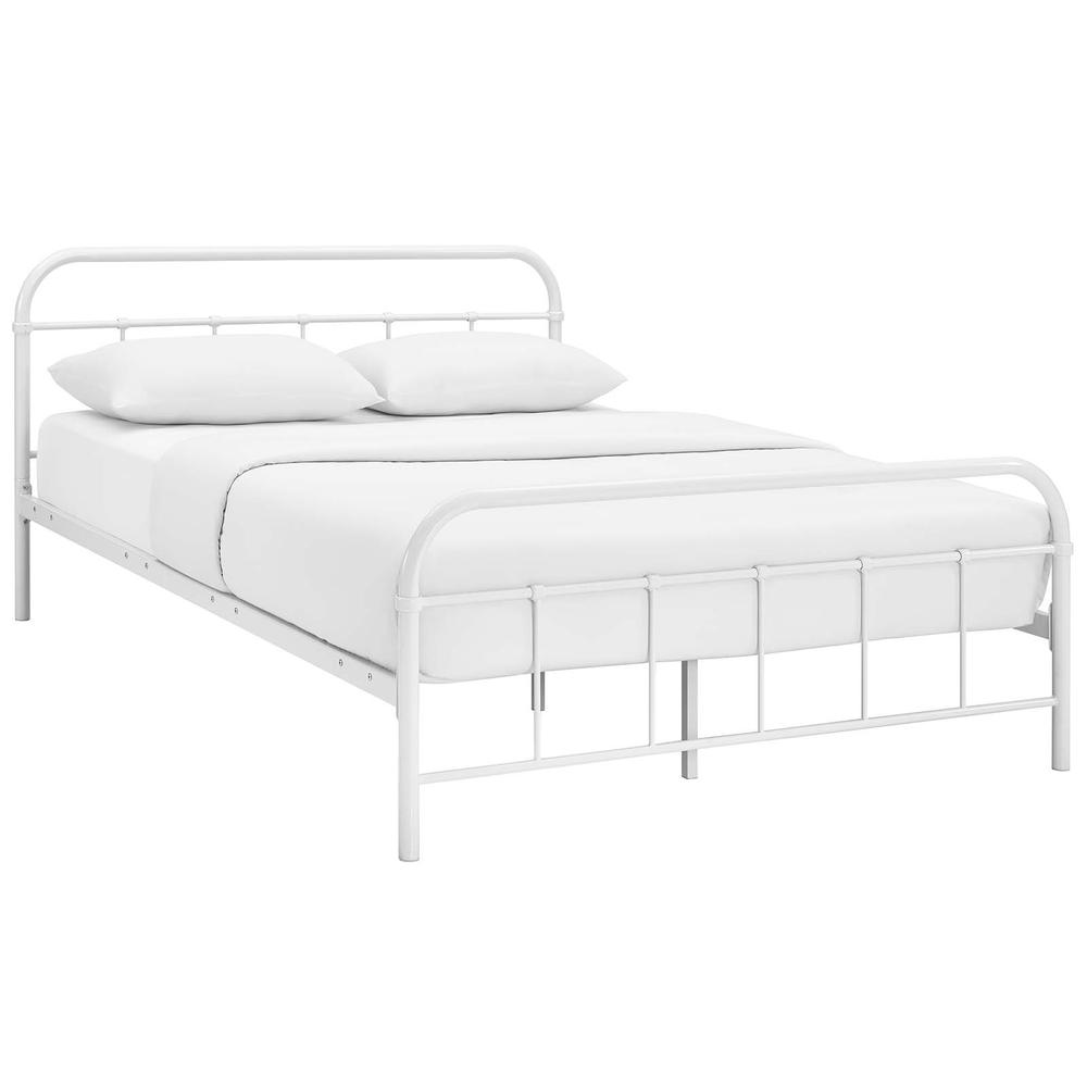 Maisie Queen Stainless Steel Bed Frame. Picture 1