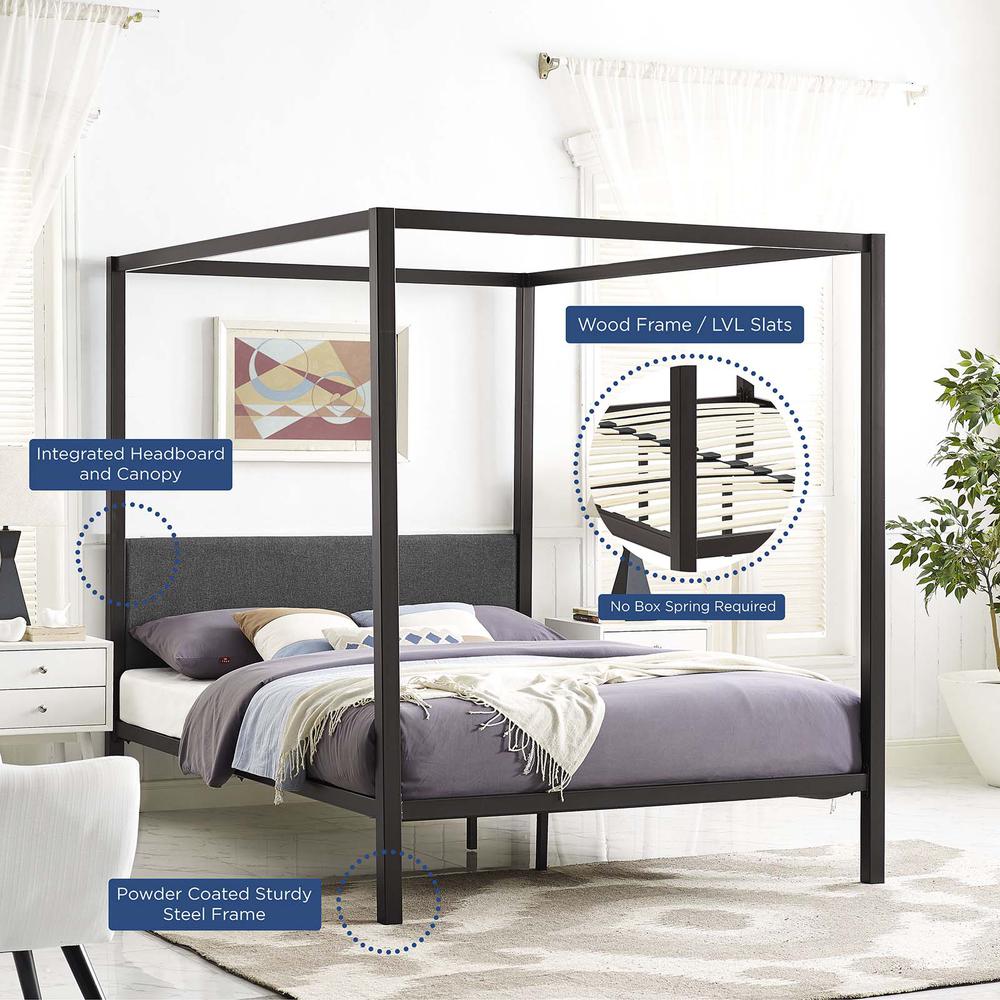 Raina Queen Canopy Bed Frame. Picture 6
