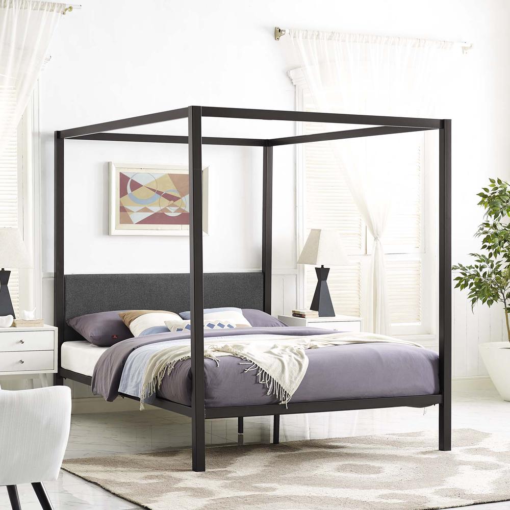 Raina Queen Canopy Bed Frame. Picture 7