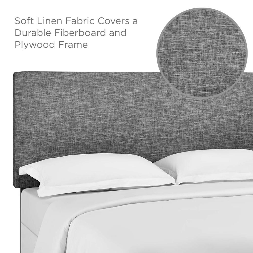 Taylor Full / Queen Upholstered Linen Fabric Headboard. Picture 5