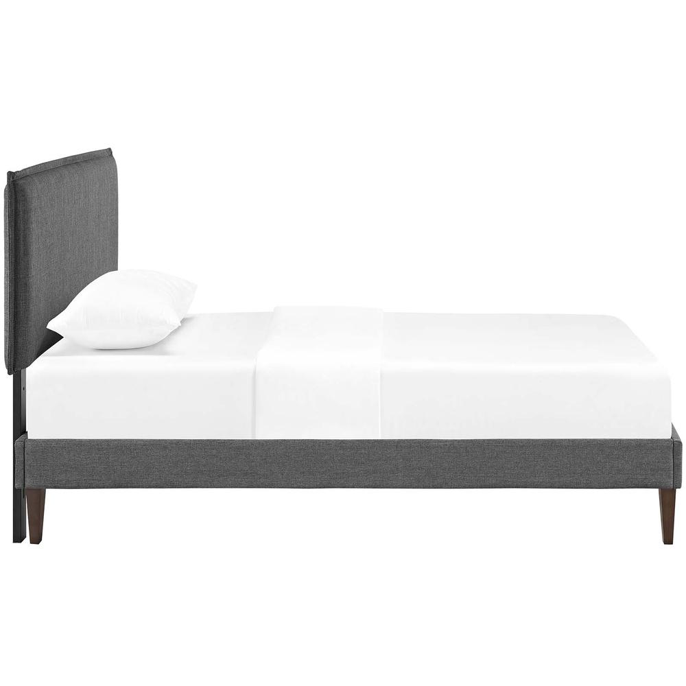 Amaris Twin Platform Bed with Squared Tapered Legs. Picture 4