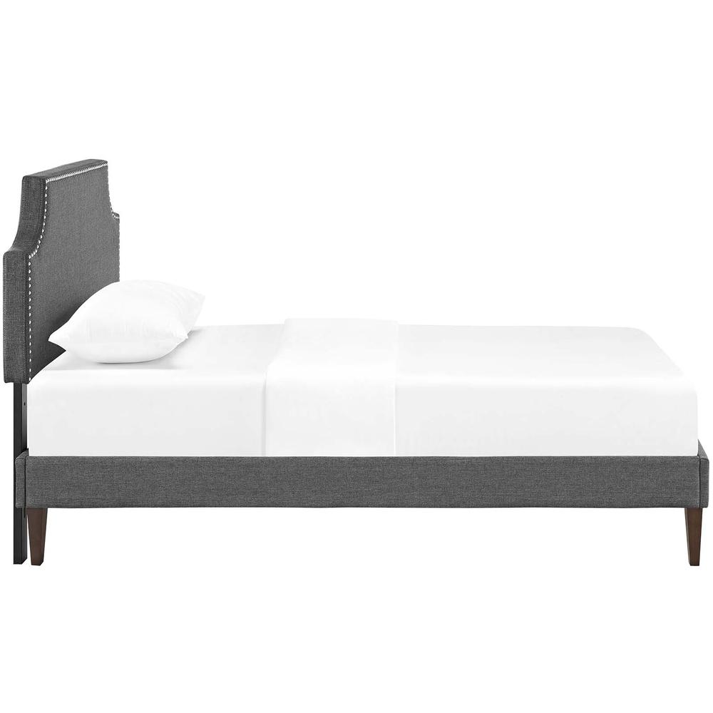 Corene Twin Platform Bed with Squared Tapered Legs. Picture 4