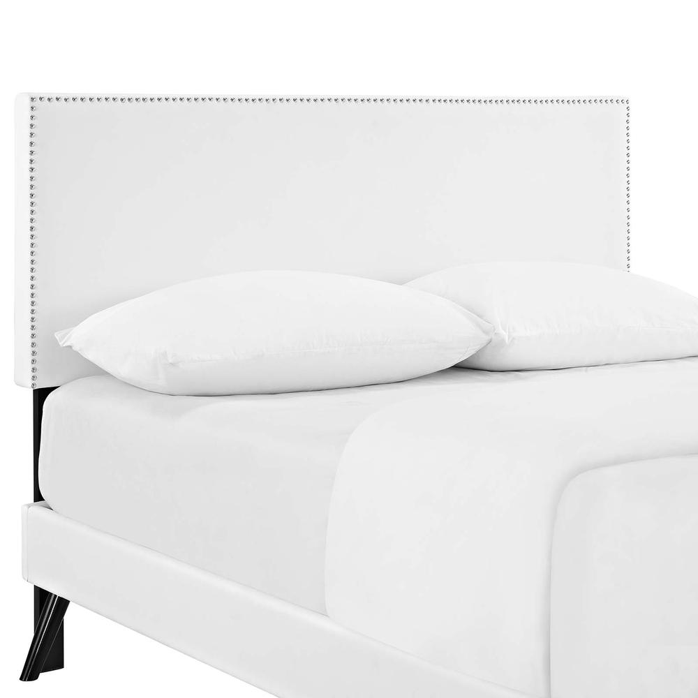 Macie Full Platform Bed with Round Splayed Legs. Picture 6