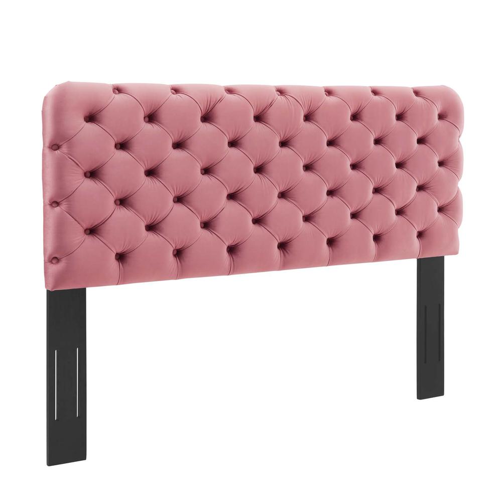 Lizzy Tufted Twin Performance Velvet Headboard - Dusty Rose MOD-6030-DUS. The main picture.