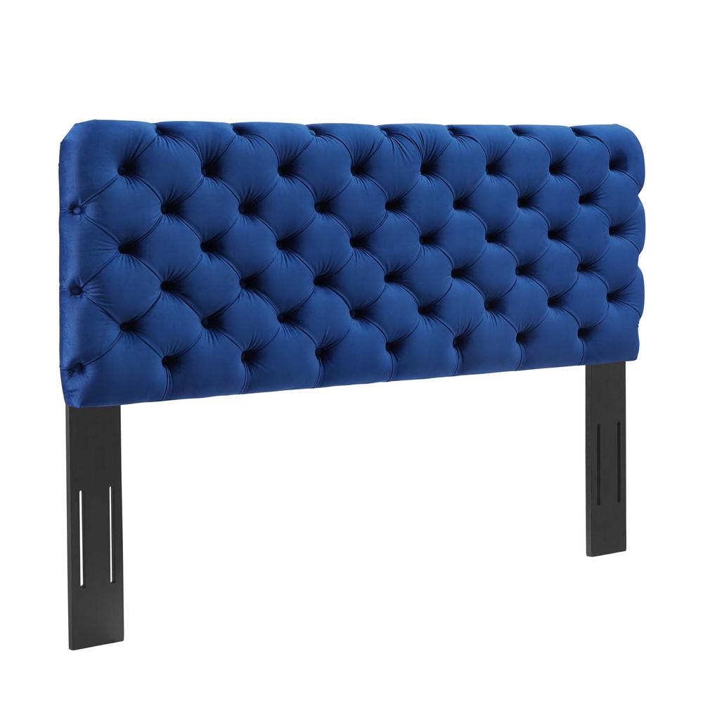 Lizzy Tufted Twin Performance Velvet Headboard. The main picture.