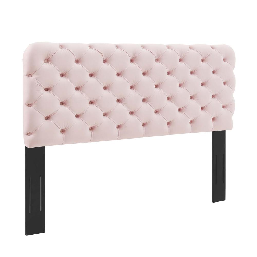 Lizzy Tufted Full/Queen Performance Velvet Headboard - Pink MOD-6031-PNK. The main picture.