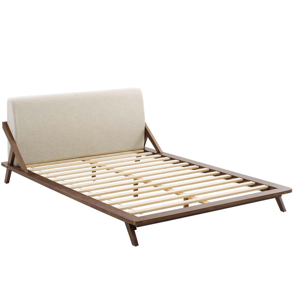 Luella Queen Upholstered Fabric Platform Bed. Picture 2
