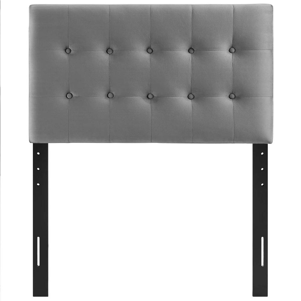 Emily Twin Biscuit Tufted Performance Velvet Headboard. Picture 3