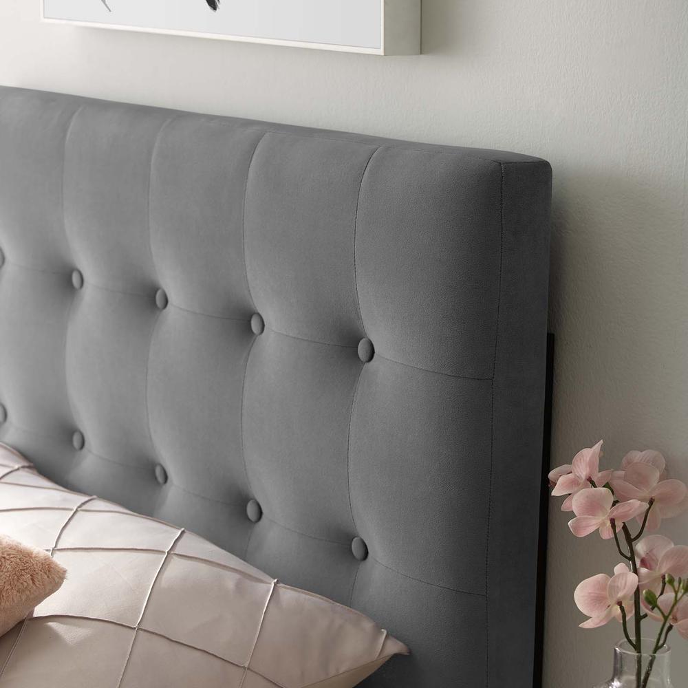 Emily Twin Biscuit Tufted Performance Velvet Headboard. Picture 6