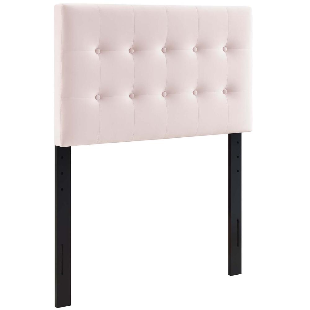 Emily Twin Biscuit Tufted Performance Velvet Headboard - Pink MOD-6114-PNK. The main picture.