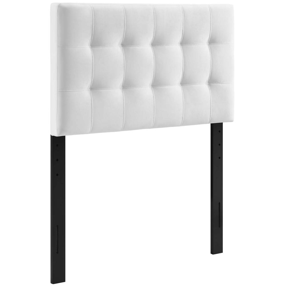 Lily Biscuit Tufted Twin Performance Velvet Headboard. Picture 1
