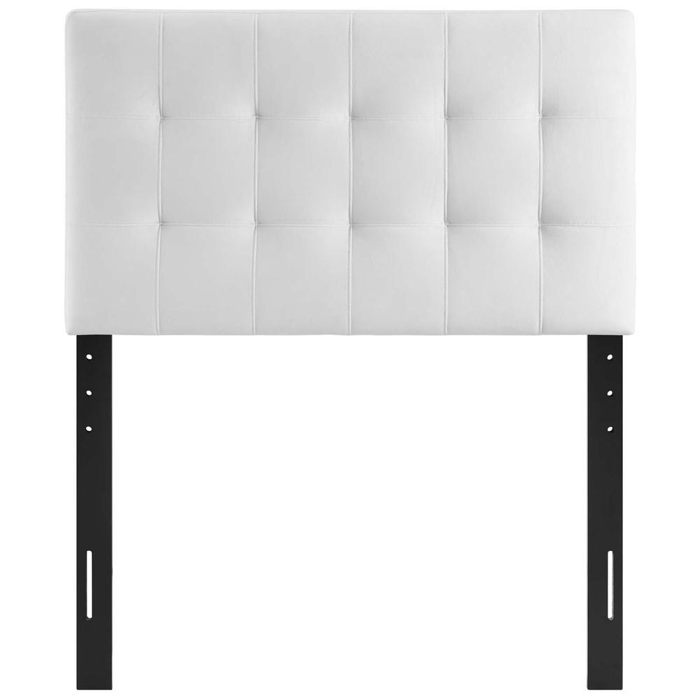 Lily Biscuit Tufted Twin Performance Velvet Headboard. Picture 2