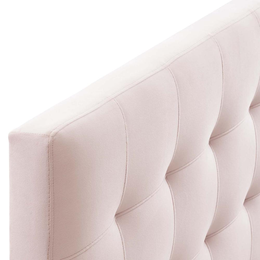 Lily Biscuit Tufted Full Performance Velvet Headboard - Pink MOD-6119-PNK. Picture 3
