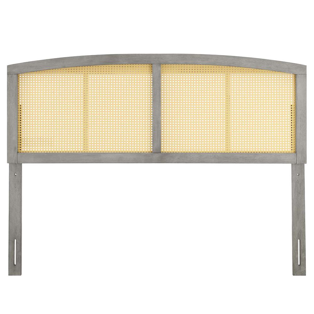 Halcyon Cane Full Headboard - Gray MOD-6203-GRY. Picture 2