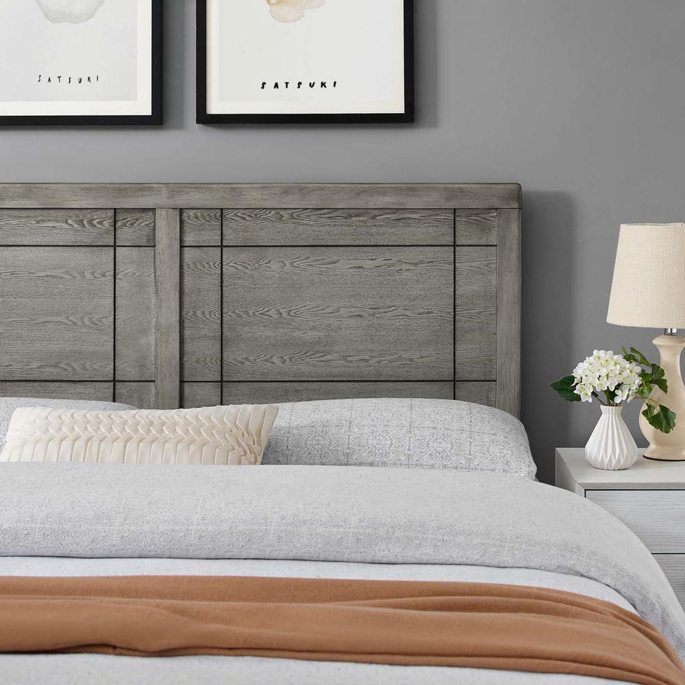 Archie Twin Wood Headboard - Gray MOD-6220-GRY. Picture 8