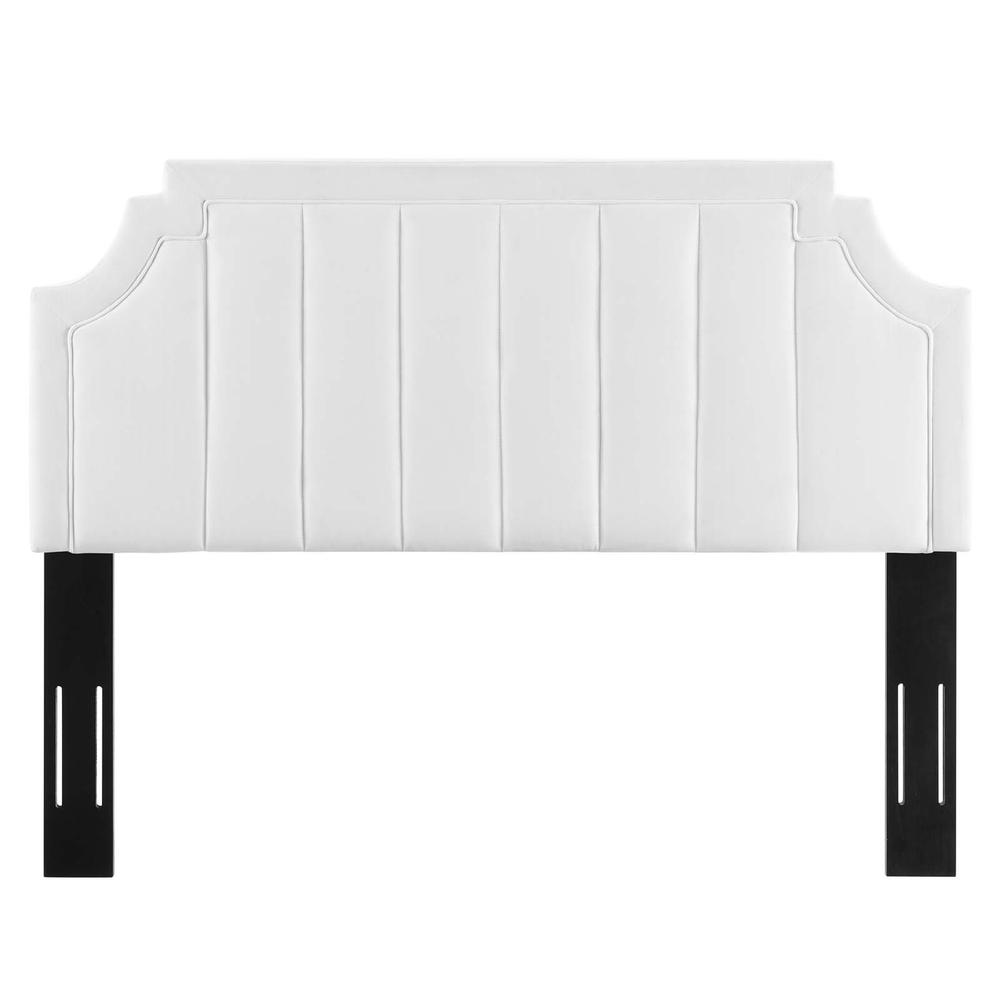 Alyona Channel Tufted Performance Velvet Twin Headboard. Picture 3
