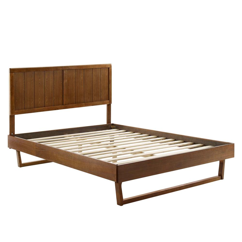 Alana Queen Wood Platform Bed With Angular Frame. Picture 2
