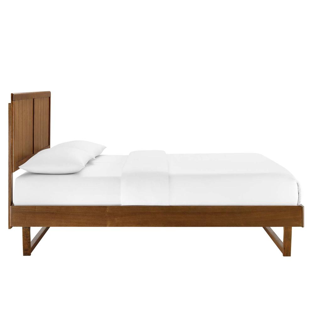 Alana Queen Wood Platform Bed With Angular Frame. Picture 3