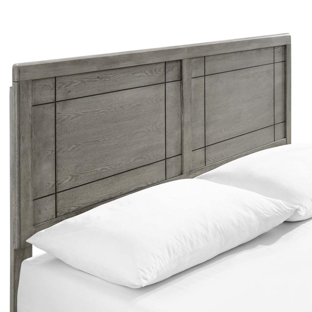 Marlee Queen Wood Platform Bed With Angular Frame. Picture 5