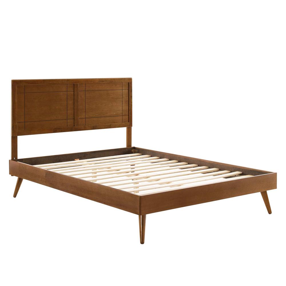 Marlee Queen Wood Platform Bed With Splayed Legs. Picture 2
