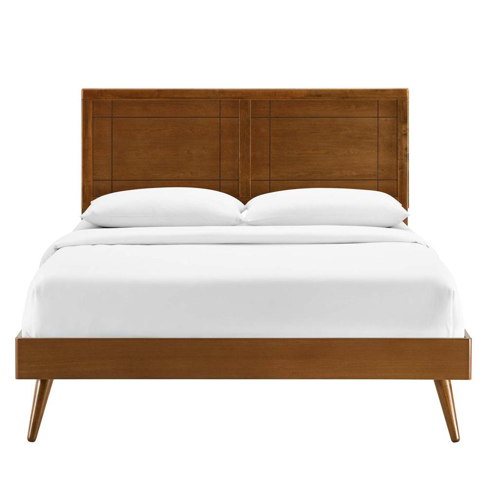 Marlee Queen Wood Platform Bed With Splayed Legs. Picture 4