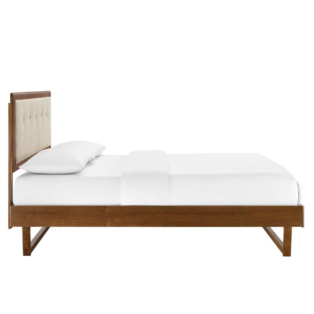 Willow Queen Wood Platform Bed With Angular Frame. Picture 3