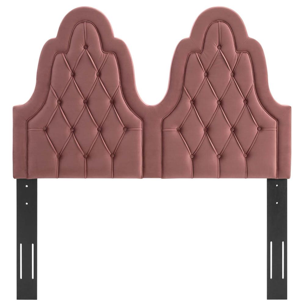 Augustine Tufted Performance Velvet Twin Headboard - Dusty Rose MOD-6413-DUS. Picture 3