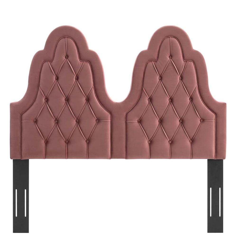 Augustine Tufted Performance Velvet Twin Headboard - Dusty Rose MOD-6413-DUS. Picture 4