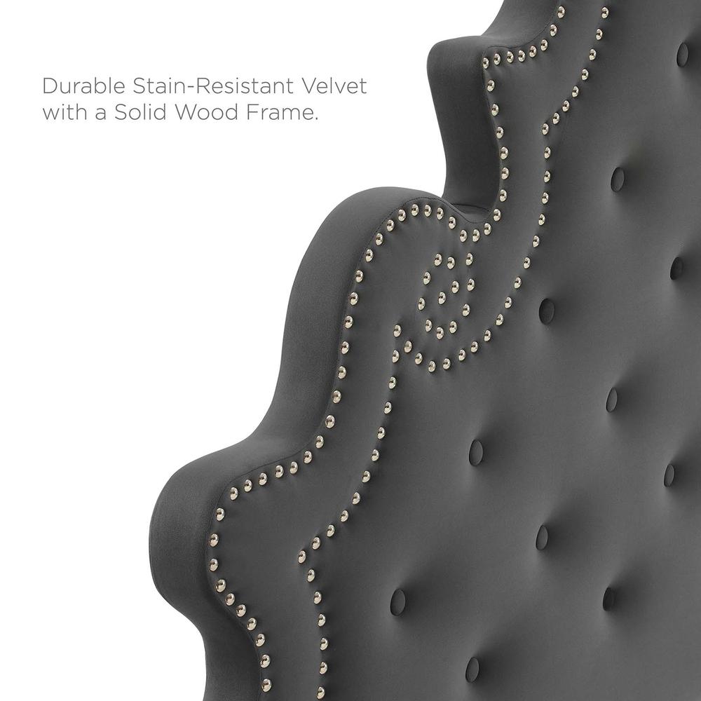 Diana Tufted Performance Velvet Twin Headboard. Picture 5