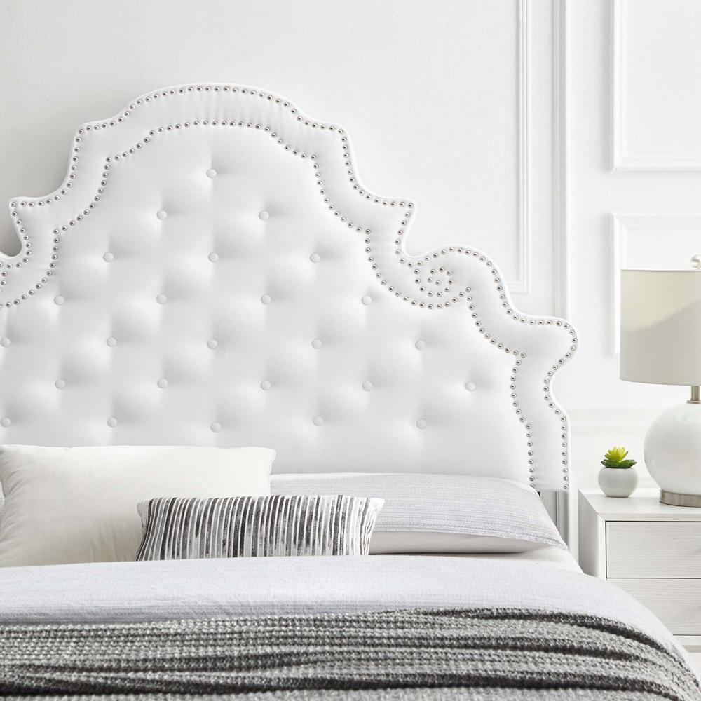 Diana Tufted Performance Velvet Twin Headboard. Picture 8