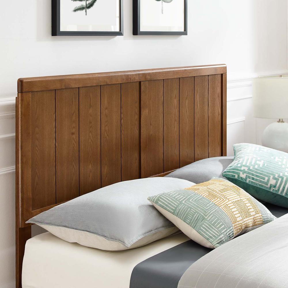 Alana King Wood Platform Bed With Angular Frame. Picture 9